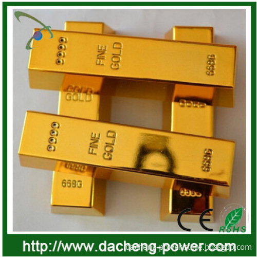 Best selling Gold Bar Bullion design power bank 2600mah power bank charger for gift market